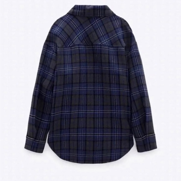 NWT Zara Plaid overshirt (Blogger Fav.) - Picture 7 of 11